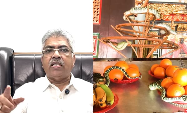 Justice Kemal Pasha shares his experience in visiting Snake Temple (Image Source: Youtube)