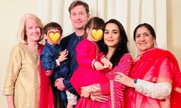 കുടുംബത്തോടൊപ്പം ദീപാവലി ആഘോഷമാക്കി പ്രീതി സിന്റ; ചിത്രങ്ങള്