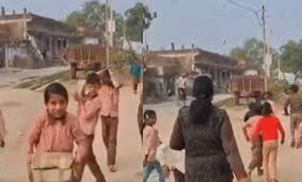റായ്ബറേലിയില് വിദ്യാർത്ഥികളെക്കൊണ്ട് ഇഷ്ടിക ചുമപ്പിച്ചു, ക്യാമറ കണ്ടപ്പോൾ തടയാൻ ശ്രമം