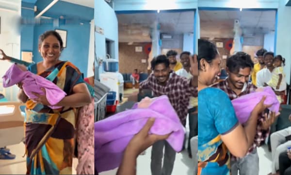Man doing 'FA9LA' dance on daughter's birth (Image Source: X)