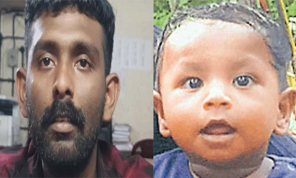 ഒരുവയസ്സുള്ള കുഞ്ഞ് കുഴഞ്ഞുവീണു മരിച്ച സംഭവം ; അടിവയറ്റില് കൈമുട്ടുകൊണ്ട് ഇടിച്ചെന്ന് സമ്മതിച്ച് പിതാവ്