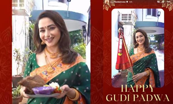 Madhuri Dixit celebrating Gudi Padwa (Image Source: Instagram)