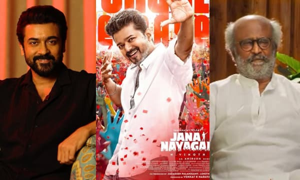 ഇതിന് മാപ്പില്ല, ഇത്തരം കുറ്റകൃത്യങ്ങള് ഭാവിയില് തുടരാന് അനുവദിക്കരുത്; ജനനായകന് പിന്തുണയുമായി സൂര്യയും രജനികാന്തും
