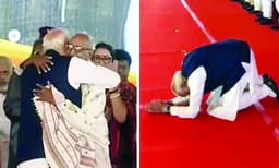 ബംഗാള് ജനതയെ വന്ദിച്ചും മുതിര്ന്ന പ്രവര്ത്തകനെ ആദരിച്ചും മോദി
