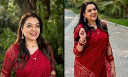 ചുവപ്പ് സാരിയില് മനോഹരിയായി മലയാളികളുടെ പ്രിയ താരം രാധിക; ചിത്രങ്ങള്