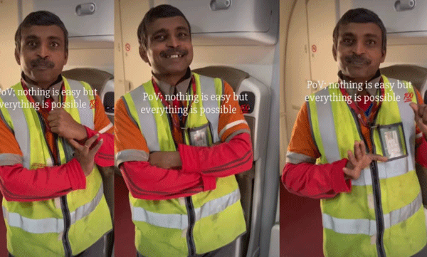 എന്റെ വലിയ സ്വപ്നമായിരുന്നു ഈ ജോലി: അനുഭവം പങ്കുവച്ച് എയര് ഇന്ത്യയിലെ ക്ലീനിംഗ് സ്റ്റാഫ്, വീഡിയോ വൈറല്