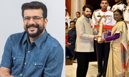 Actor MLA Ramesh Pisharody congratulates Mammootty on receiving the Padma Bhushan (Image Source: Instagram)