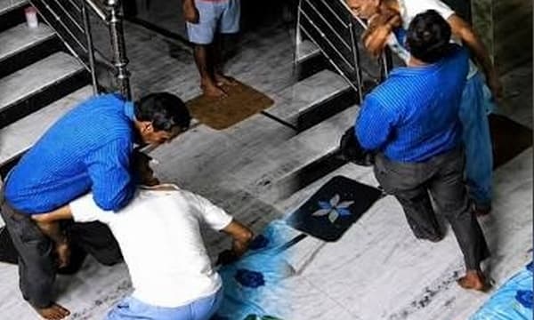 വൃദ്ധനായ പിതാവിനെ ക്രൂരമായി മർദ്ദിച്ച് വലിച്ചിഴച്ച് മകൻ; സോഷ്യൽ മീഡിയ പ്രതികരണം അന്വേഷണം വേഗത്തിലാക്കി