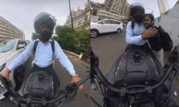 സംസാരശേഷിയില്ലാത്ത അപരിചിതന് ലിഫ്റ്റ് നൽകി ബൈക്ക് യാത്രികൻ; വീഡിയോ സമൂഹമാധ്യമങ്ങളിൽ തരംഗമാകുന്നു