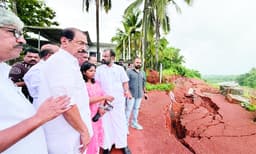 എളയാവൂരില് ദേശീയപാത സംരക്ഷണഭിത്തി വീണ്ടും ഇടിഞ്ഞു