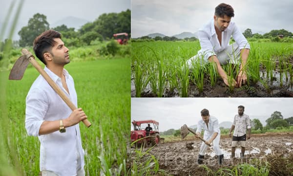 നെല്വയലില് കിളച്ചും വിളകള് നട്ടും കൃഷിപ്പണി ആസ്വദിച്ച് ബോളിവുഡിന്റെ യൂത്ത് ഐക്കണ് വരുണ് ; ധവാന് താരത്തിന്റെ പാഷന് കൈയടി നല്കി ആരാധകര്
