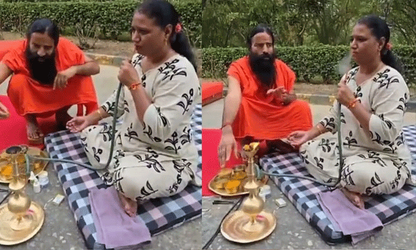 ‘ഇനി ഇതൂടെ ബാക്കിയുള്ളു; ആയുർവേദിക് ഹുക്കയുമായി ബാബാ രാംദേവ്, വീഡിയോ വൈറൽ